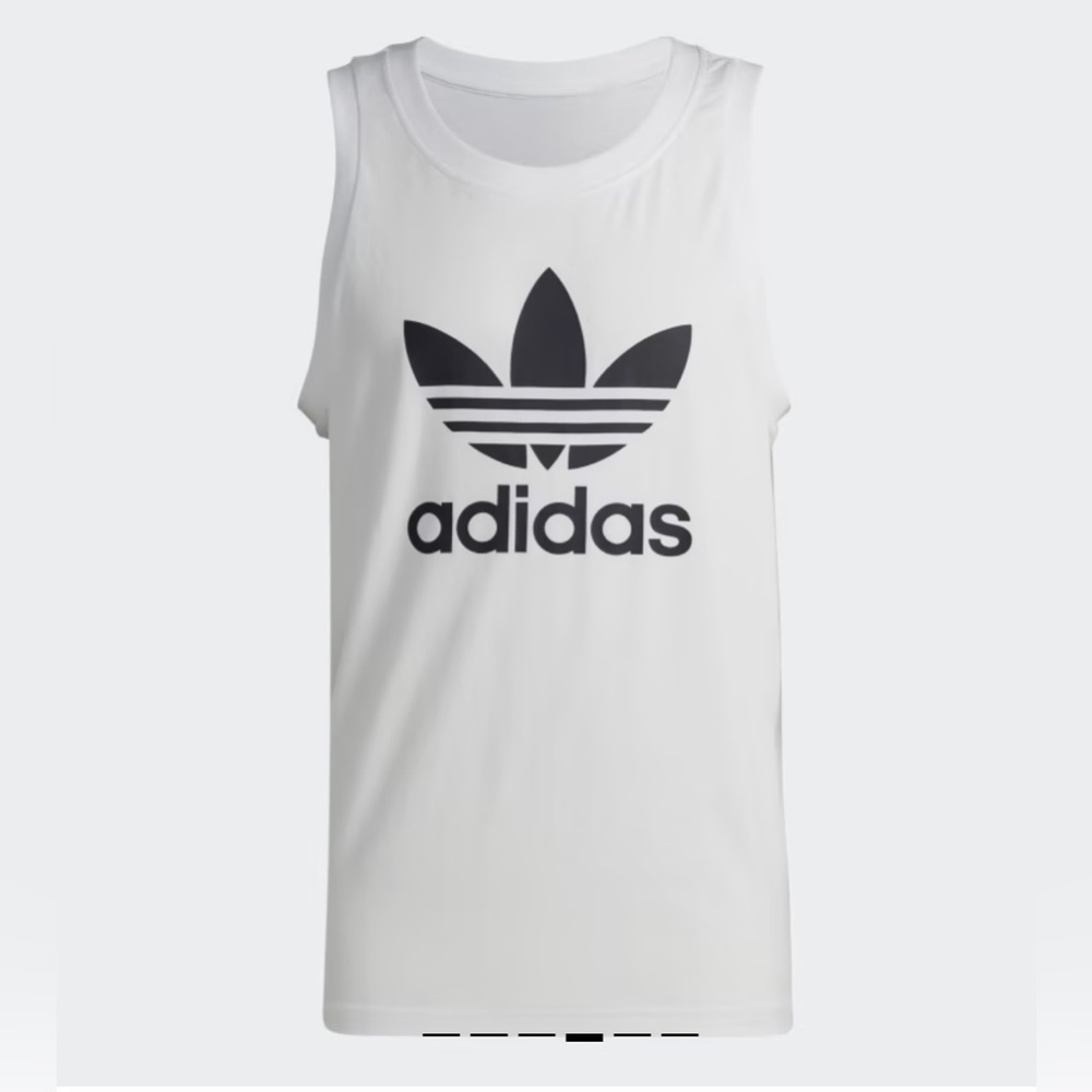 🛍️4 for 20$ / Adidas Logo Tank Top / White / S